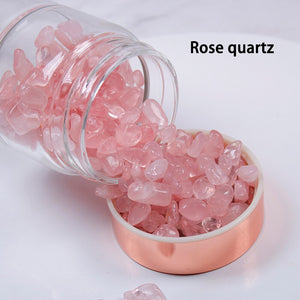Natural  Crystal Elixir Bottles gemstone Glass  therapy stone  Healing Crystal Infuser Energy cup