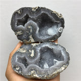 Natural Quartz Aura Agate Geode Clusters Jewelry Box