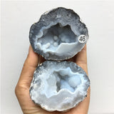 Natural Quartz Aura Agate Geode Clusters Jewelry Box