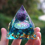 Tree of Life Orgonite Pyramid Healing Crystals Energy Reiki Chakra