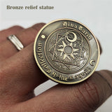 Magic wish coin  Western Tarot Medal Lucky Constellation  Coin