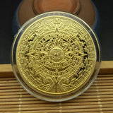 Maya Memorial Coin Pyramids Coins American Coins Mexico Aztec Gold and Silver Foreign Non-currency Coins