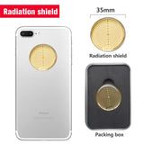 Anti Radiation Round Golden Sticker Against EMF Scalar Shield