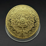 Maya Memorial Coin Pyramids Coins American Coins Mexico Aztec Gold and Silver Foreign Non-currency Coins