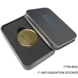 Anti Radiation Round Golden Sticker Against EMF Scalar Shield