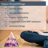 Tree of Life Orgonite Pyramid Healing Crystals Energy Reiki Chakra