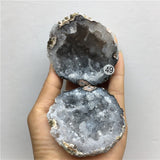 Natural Quartz Aura Agate Geode Clusters Jewelry Box