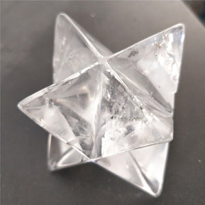 Natural Clear Crystal Merkaba Pendulum Crystal Stones Merkaba Stars Energy Minerals Jewelry Healing Decoration