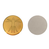 2pcs EMF Protection Cell Phone Stickers Phone Anti Radiation Stickers (Golden)