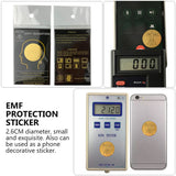 2pcs EMF Protection Cell Phone Stickers Phone Anti Radiation Stickers (Golden)