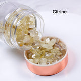 Natural  Crystal Elixir Bottles gemstone Glass  therapy stone  Healing Crystal Infuser Energy cup