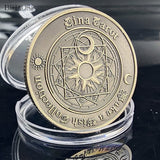 Taro bronze commemorative coin constellation Fengshui lucky Sun Moon Guanghua love coin wish coin