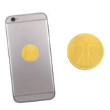 2pcs EMF Protection Cell Phone Stickers Phone Anti Radiation Stickers (Golden)