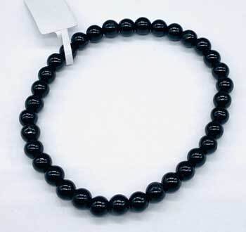 5mm Tourmaline, Black bracelet
