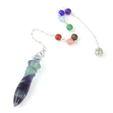 Natural Gnergy Gemstone~ Natural Stones Healing Crystal Quartz Pendulum Pendants Amethysts Lapis Lazuli Reiki Stone Amulet Pendule Divination Jewelry