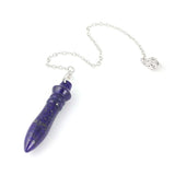 Natural Gnergy Gemstone~ Natural Stones Healing Crystal Quartz Pendulum Pendants Amethysts Lapis Lazuli Reiki Stone Amulet Pendule Divination Jewelry