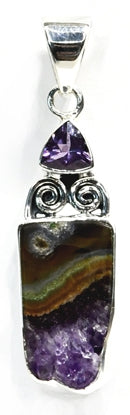 Amethyst Slice pendant