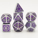 Gem Dice~MEHAO dnd dice metal rpg set polyhedral dungeons and dragon black table games Zinc alloy green digital d&d dices pattern d6