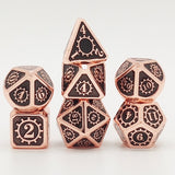 Gem Dice~MEHAO dnd dice metal rpg set polyhedral dungeons and dragon black table games Zinc alloy green digital d&d dices pattern d6