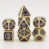 Gem Dice~MEHAO dnd dice metal rpg set polyhedral dungeons and dragon black table games Zinc alloy green digital d&d dices pattern d6