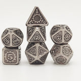 Gem Dice~MEHAO dnd dice metal rpg set polyhedral dungeons and dragon black table games Zinc alloy green digital d&d dices pattern d6