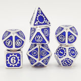 Gem Dice~MEHAO dnd dice metal rpg set polyhedral dungeons and dragon black table games Zinc alloy green digital d&d dices pattern d6