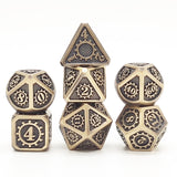 Gem Dice~MEHAO dnd dice metal rpg set polyhedral dungeons and dragon black table games Zinc alloy green digital d&d dices pattern d6