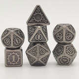 Gem Dice~MEHAO dnd dice metal rpg set polyhedral dungeons and dragon black table games Zinc alloy green digital d&d dices pattern d6