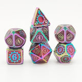 Gem Dice~MEHAO dnd dice metal rpg set polyhedral dungeons and dragon black table games Zinc alloy green digital d&d dices pattern d6