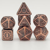 Gem Dice~MEHAO dnd dice metal rpg set polyhedral dungeons and dragon black table games Zinc alloy green digital d&d dices pattern d6