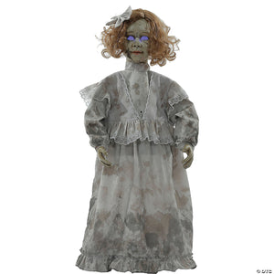 Animated cracked victorian doll