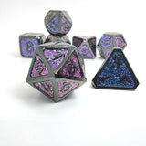 Gem Dice~Mehao Colorful Metal D&D Dice, 7 PCs DND Dice, Polyhedral Dice Set, for Role Playing Game MTG Pathfinder