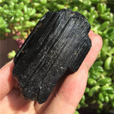 Crystal Healing~Natural Black Tourmaline Crystal Rough Stone original Mineral Specimen Stones 1pcs