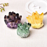 Crystal Healing~Natural Crystal Cluster Amethyst Specimen Mineral Ore Yellow Green Purple Quartz Reiki Healing Stone Raw Crystals Home Decor