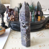 Natural Crystal Quartz Sphalerite Point Big wand towers Healing Stone Energy Ore Mineral Crafts Home Decoration