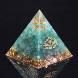 Reiki Pyramid~Natural Green Aventurine Tumbled Stones Orgone Pyramid Enhance Courage Crystal Gemstone Healing Emf Protect