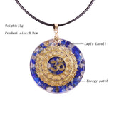 Orgonite® Pendant -Natural Lapis Lazuli Necklace Orgonite Pendant Necklace Energy Healing Yoga Necklace Meditation Jewelry For Women