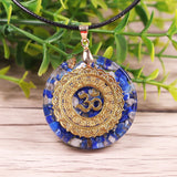 Orgonite® Pendant -Natural Lapis Lazuli Necklace Orgonite Pendant Necklace Energy Healing Yoga Necklace Meditation Jewelry For Women