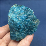 Crystal Healing~Natural  Raw Blue Apatite Rough Stones Crystal gravel Minerals and Stones Rough Gemstone Specimen 1pcs