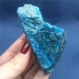 Crystal Healing~Natural  Raw Blue Apatite Rough Stones Crystal gravel Minerals and Stones Rough Gemstone Specimen 1pcs