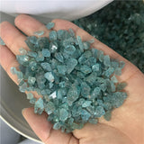 Crystal Healing~Natural blue apatite quartz crystal mineral specimen tumbled stone loose phosphorite gemstone gravel for decorative