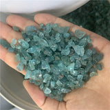 Crystal Healing~Natural blue apatite quartz crystal mineral specimen tumbled stone loose phosphorite gemstone gravel for decorative