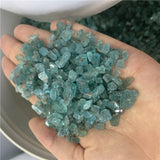 Crystal Healing~Natural blue apatite quartz crystal mineral specimen tumbled stone loose phosphorite gemstone gravel for decorative