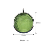 Negative Ion Bioenergy Health Pendant 304 Stainless Steel Frame Fingerprint Glass Lovers Necklace Anti Fatigue Radiation Jewelry - Necklace