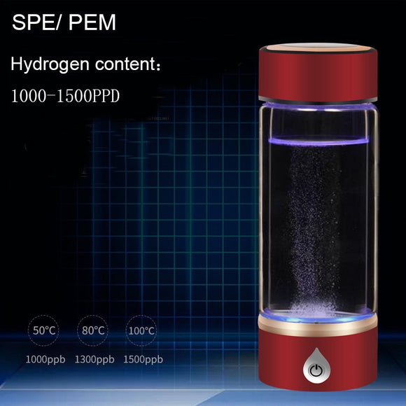 Hydrogen Water~New SPE/ PEM Hydrogen Rich Generator Water Ionizer Bottle Seperate H2 and O2 High Pure hydrogen PET bottle Use