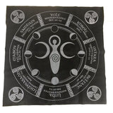 Altar Cloth~New Tarot Tablecloth Altar Tarot Cloth Flannel Variety Styles Twelve Constellations Astrological Tarot Cloth Christmas Gifts