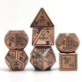 Gem Dice~Octopus Metal D&D Dice, 7 PCs DND Dice, Polyhedral Dice Set, for Role Playing Game MTG Pathfinder