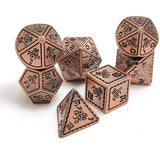 Gem Dice~Octopus Metal D&D Dice, 7 PCs DND Dice, Polyhedral Dice Set, for Role Playing Game MTG Pathfinder