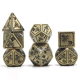 Gem Dice~Octopus Metal D&D Dice, 7 PCs DND Dice, Polyhedral Dice Set, for Role Playing Game MTG Pathfinder