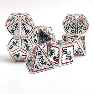 Gem Dice~Octopus Metal D&D Dice, 7 PCs DND Dice, Polyhedral Dice Set, for Role Playing Game MTG Pathfinder